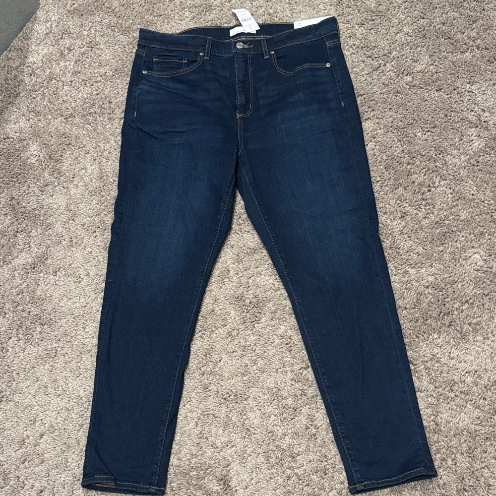 LOFT Deep Indigo Skinny Jeans